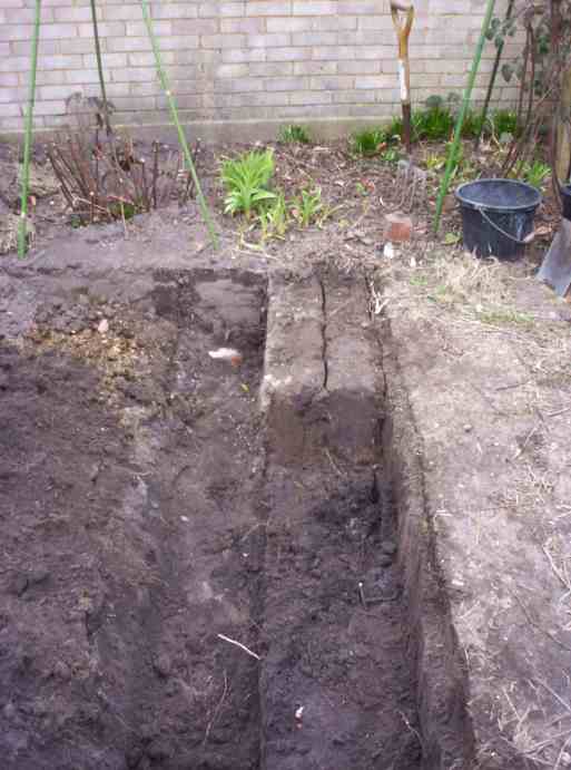 Double trench digging view 1